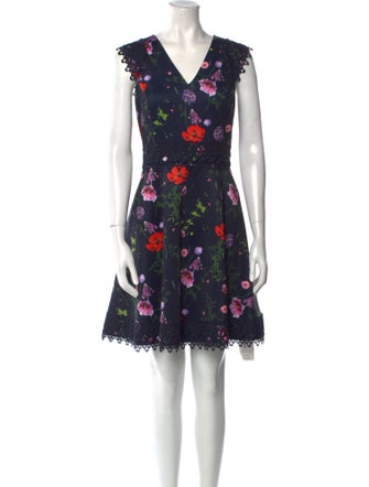 Ted Baker Floral Print Mini Dress