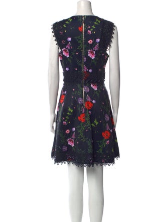 Ted Baker Floral Print Mini Dress