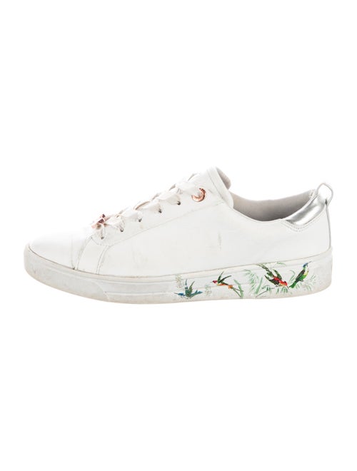 Ted Baker Leather Graphic Print Sneakers