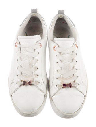 Ted Baker Leather Graphic Print Sneakers