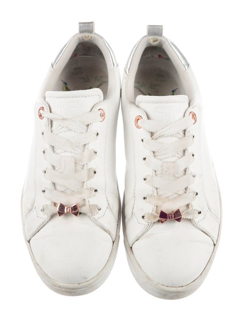 Ted Baker Leather Graphic Print Sneakers