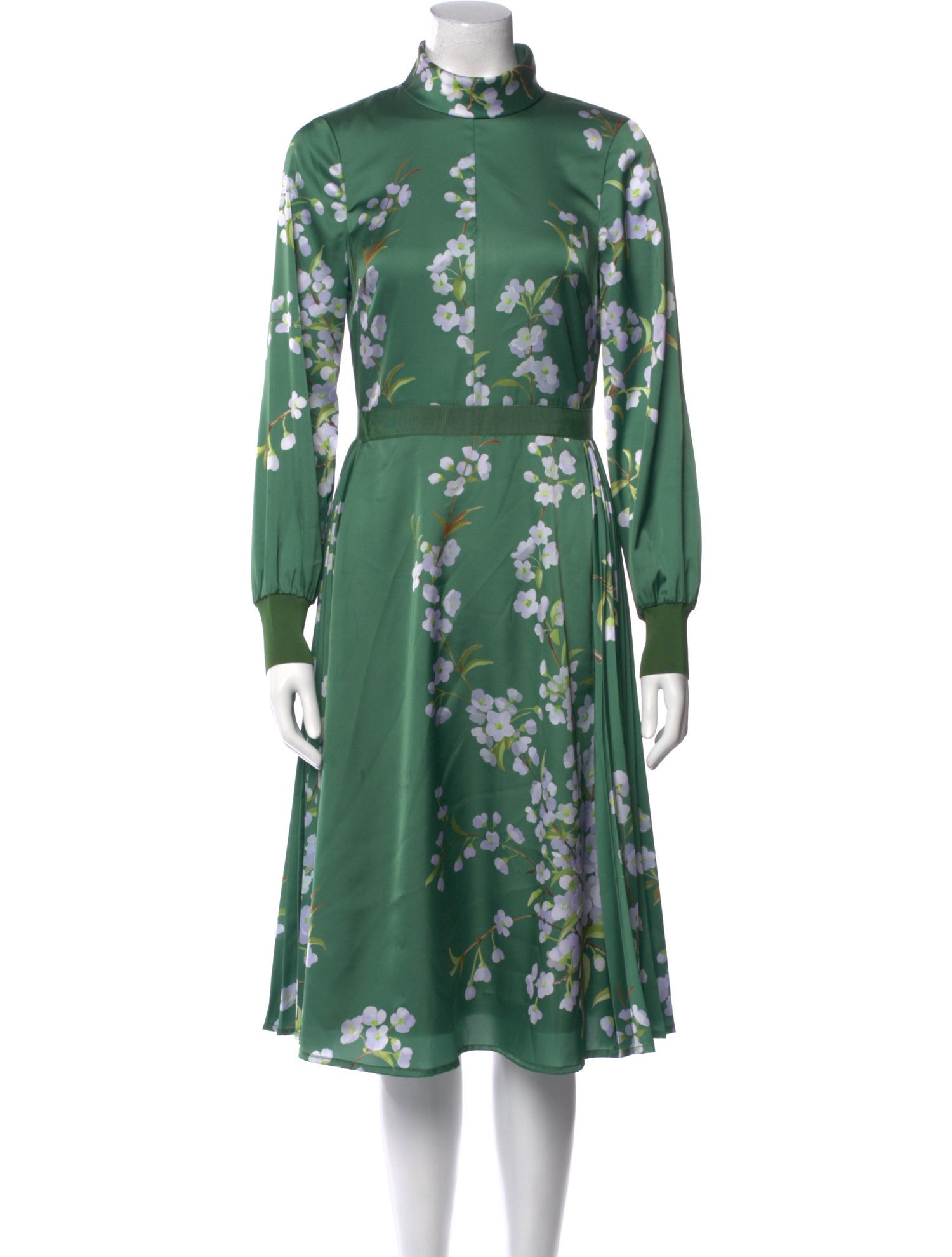 Ted Baker Floral Print Midi Length Dress