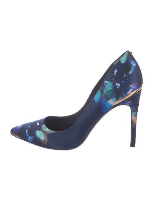 Ted Baker Satin Floral Print Pumps