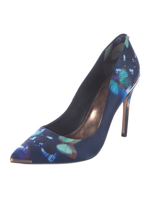 Ted Baker Satin Floral Print Pumps