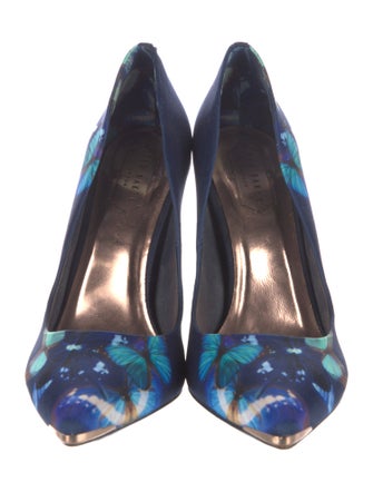 Ted Baker Satin Floral Print Pumps