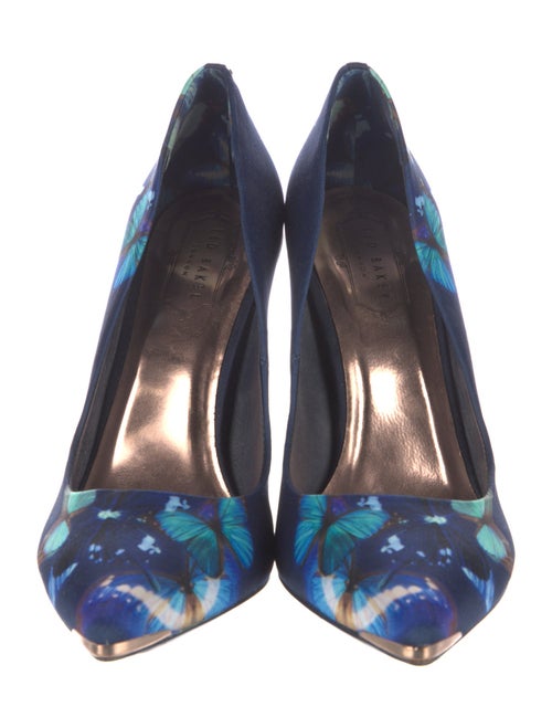 Ted Baker Satin Floral Print Pumps