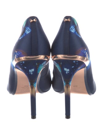 Ted Baker Satin Floral Print Pumps