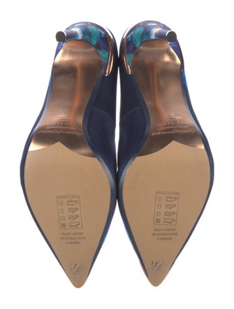 Ted Baker Satin Floral Print Pumps