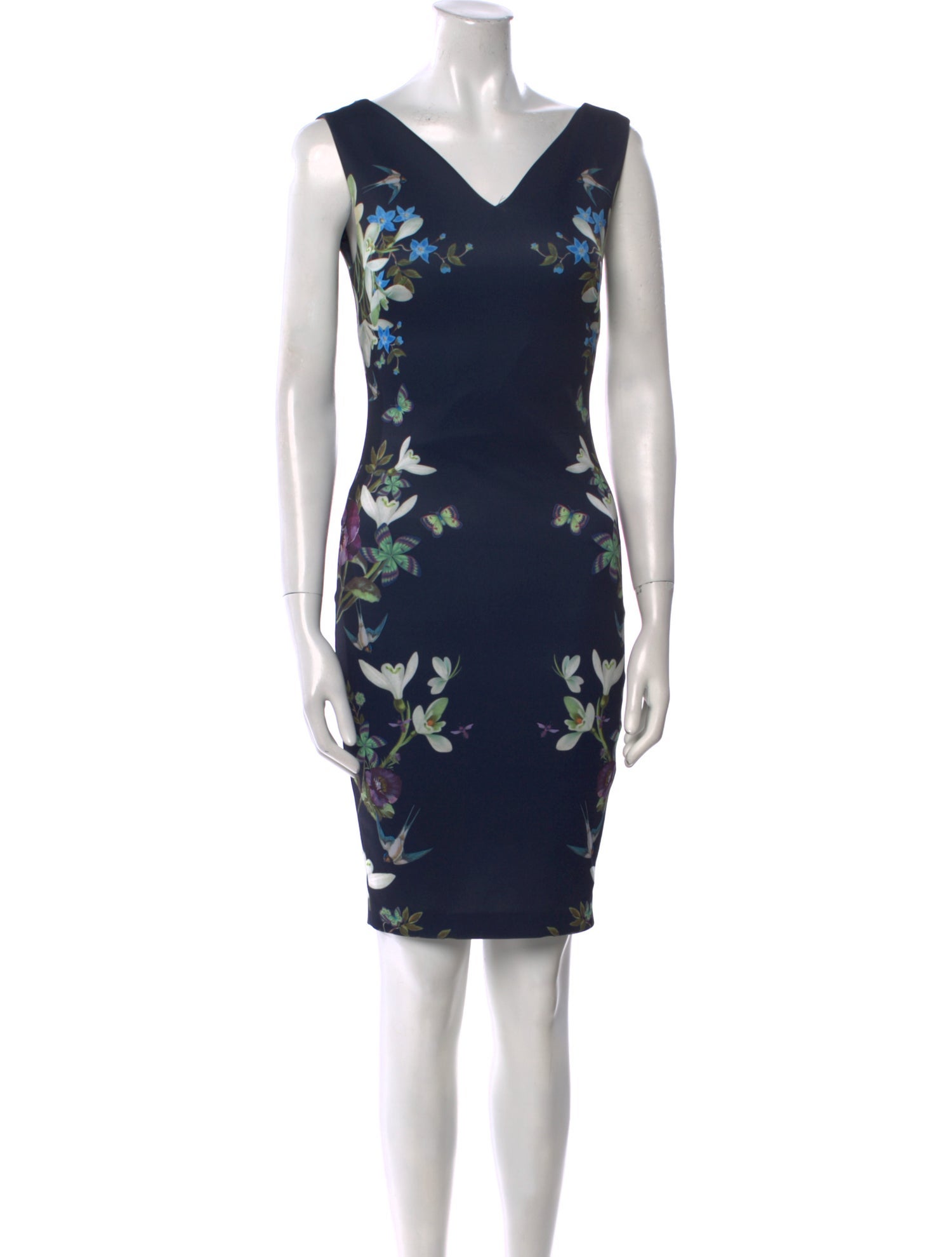 Ted Baker Printed Knee-Length Dress