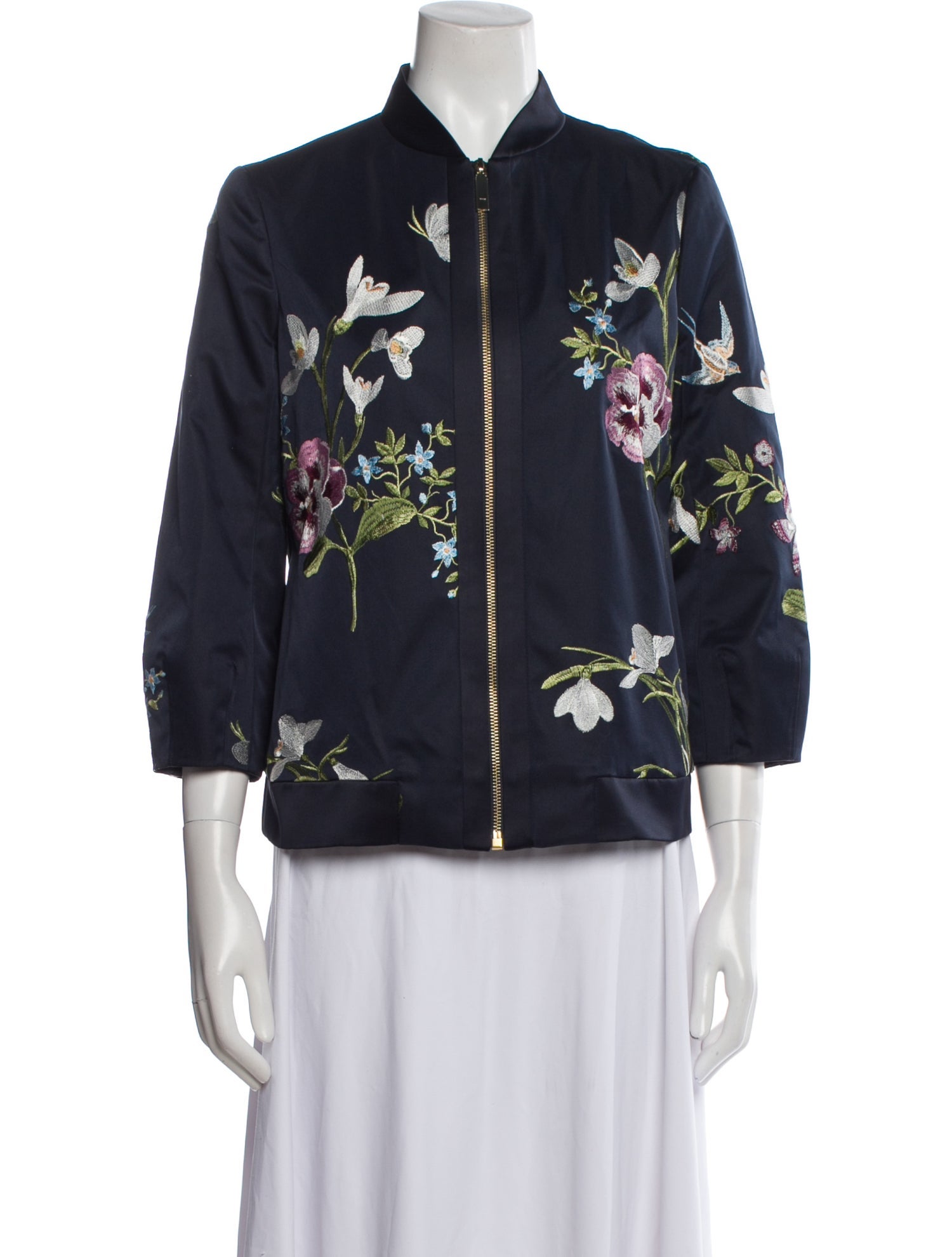 Ted Baker Floral Print Bomber Jacket