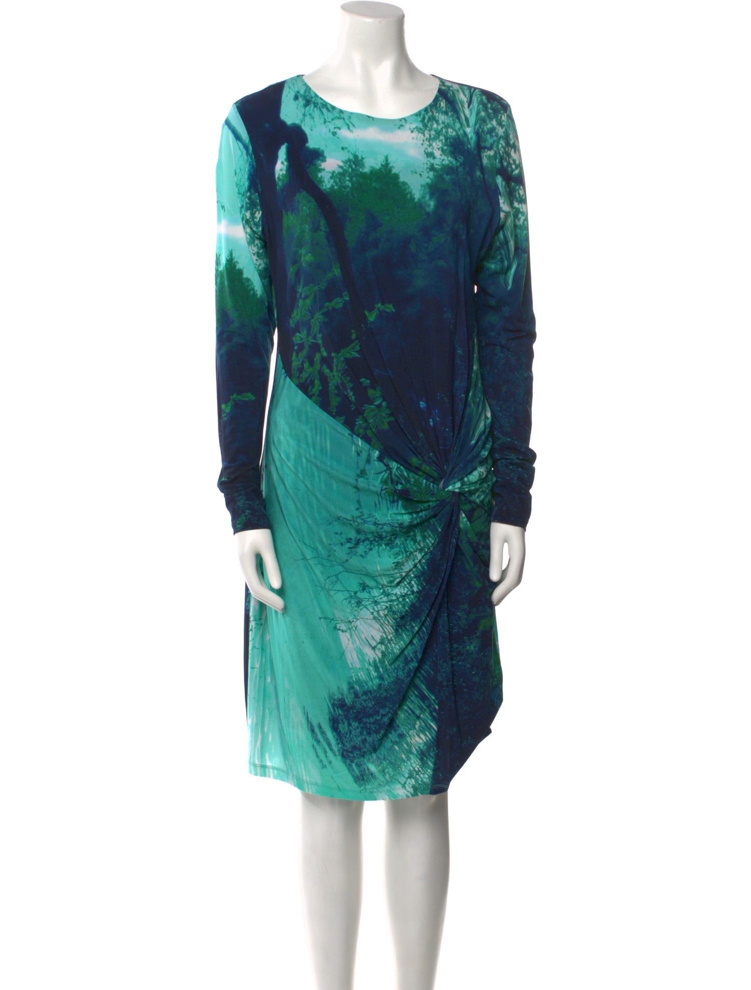 Ted Baker Tie-Dye Print Knee-Length Dress