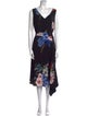 Ted Baker Floral Print Midi Length Dress
