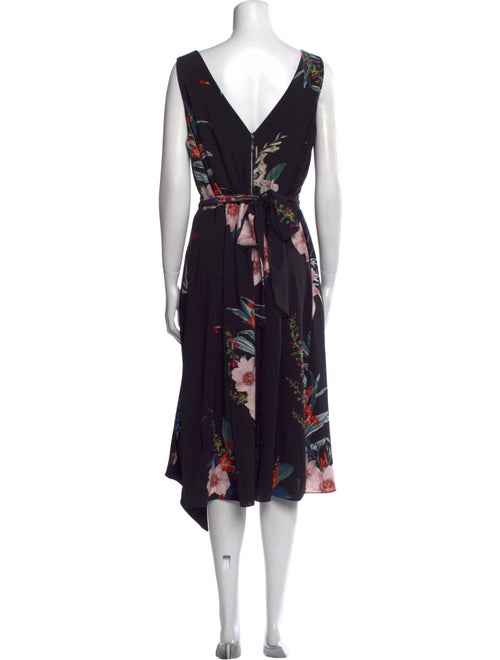 Ted Baker Floral Print Midi Length Dress