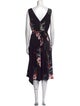 Ted Baker Floral Print Midi Length Dress