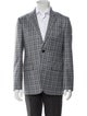 Ted Baker Wool Plaid Print Blazer