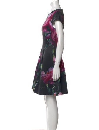 Ted Baker Floral Print Mini Dress
