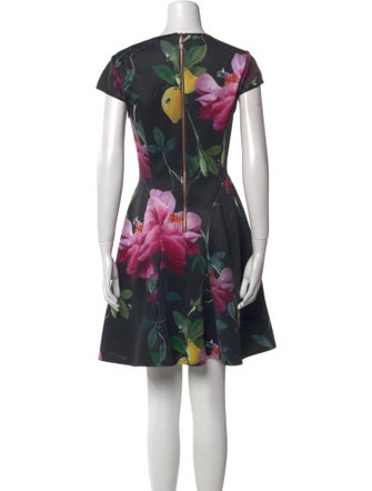 Ted Baker Floral Print Mini Dress