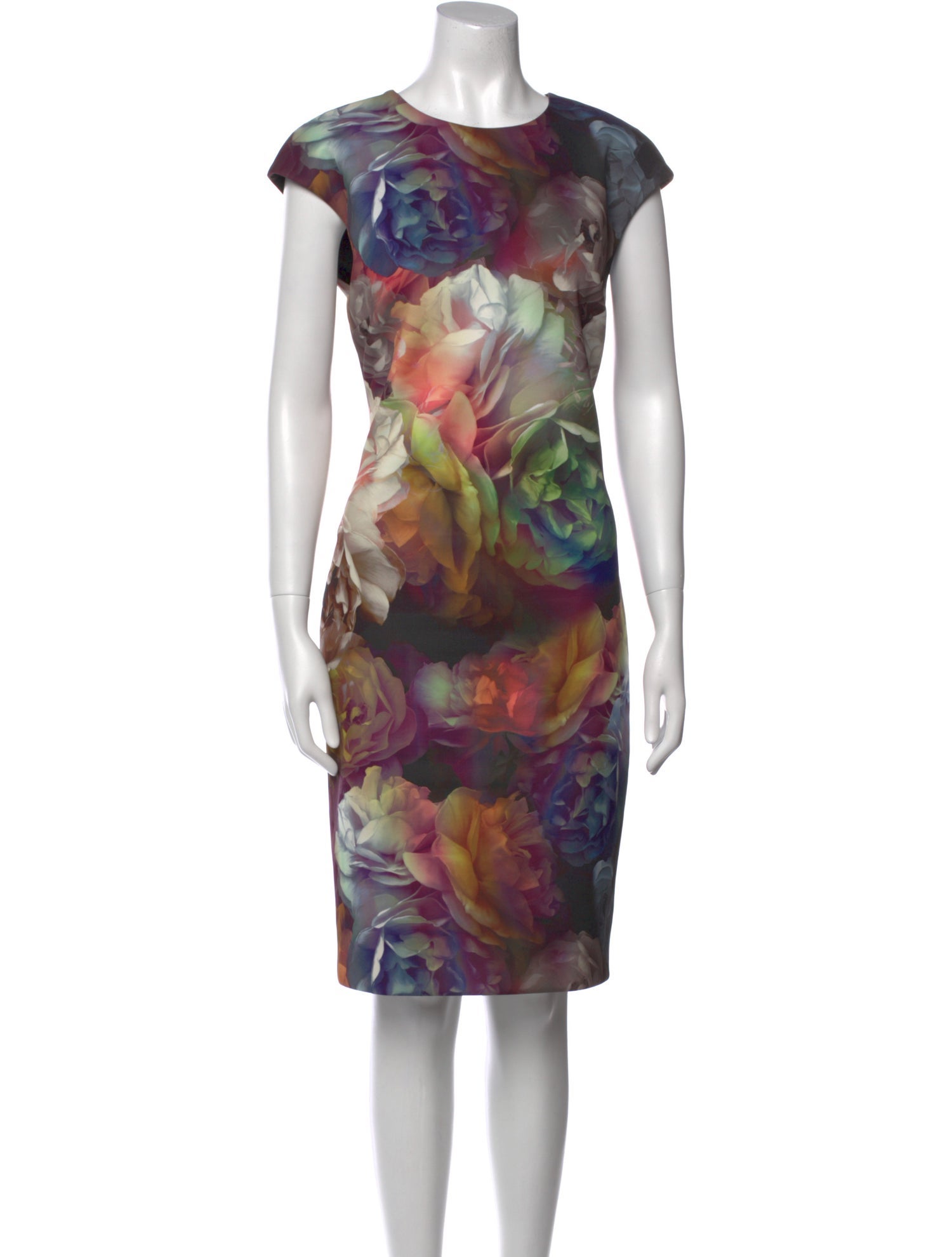 Ted Baker Floral Print Knee-Length Dress