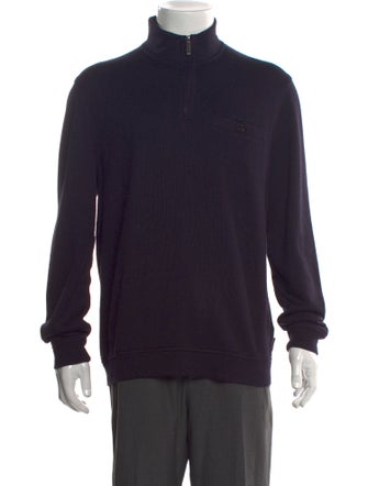 Ted Baker Mock Neck Long Sleeve Polo Sweater