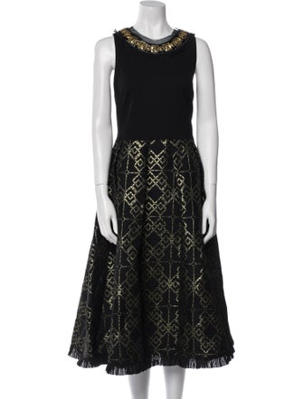 Ted Baker Lace Pattern Midi Length Dress