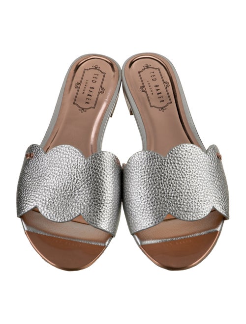 Ted Baker Leather Colorblock Pattern Slides