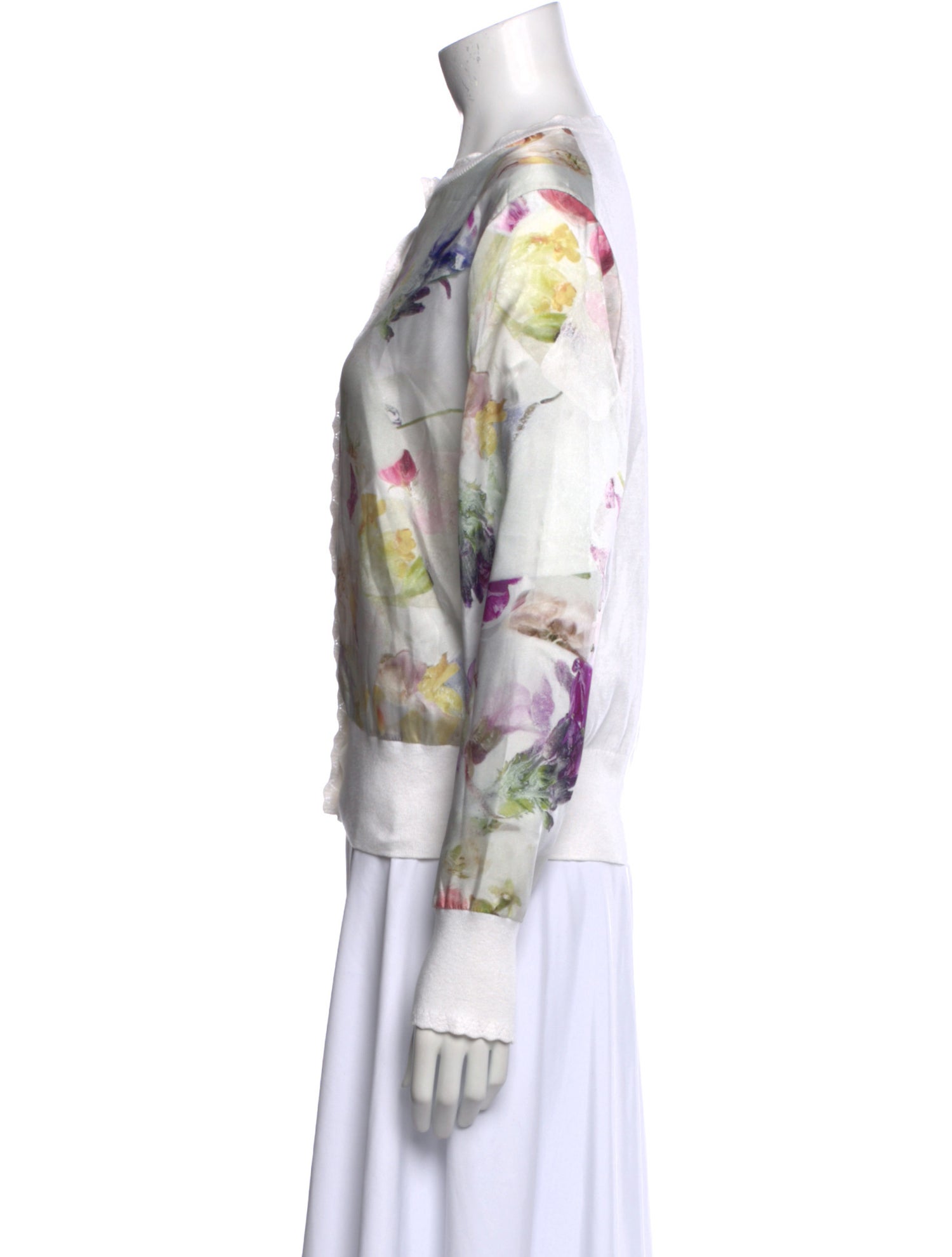 Ted Baker Floral Print Crew Neck Sweater