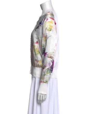 Ted Baker Floral Print Crew Neck Sweater