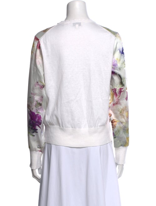 Ted Baker Floral Print Crew Neck Sweater