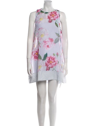 Ted Baker Floral Print Mini Dress