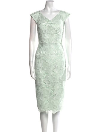 Ted Baker Lace Pattern Midi Length Dress