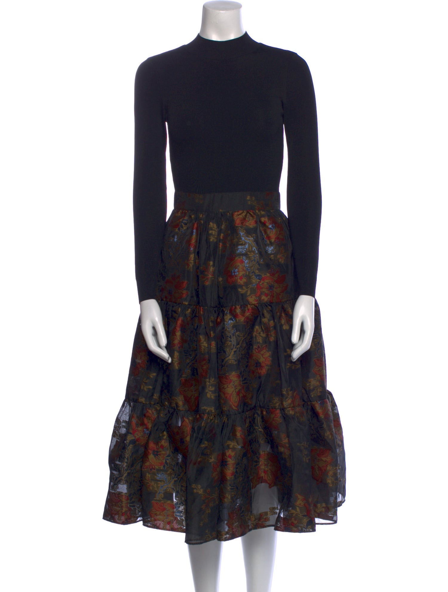 Ted Baker Floral Print Midi Length Dress w/ Tags