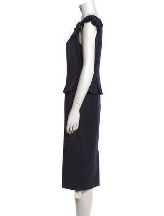 Ted Baker Square Neckline Midi Length Dress