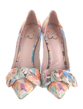 Ted Baker Floral Print Slingback Pumps