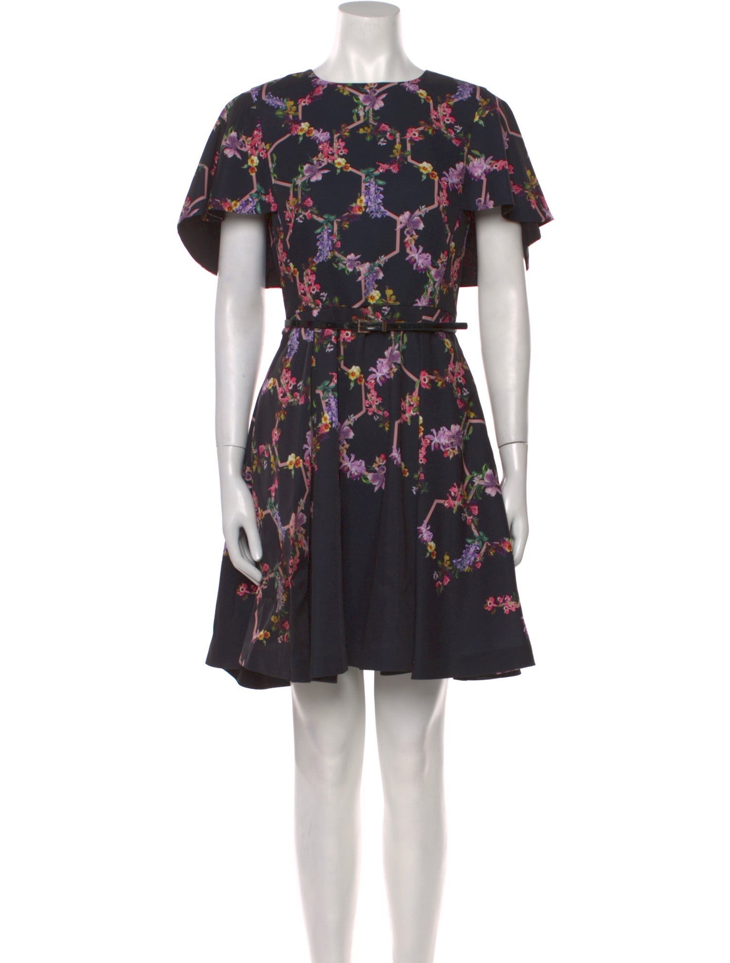 Ted Baker Floral Print Mini Dress