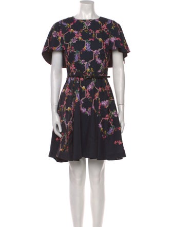 Ted Baker Floral Print Mini Dress
