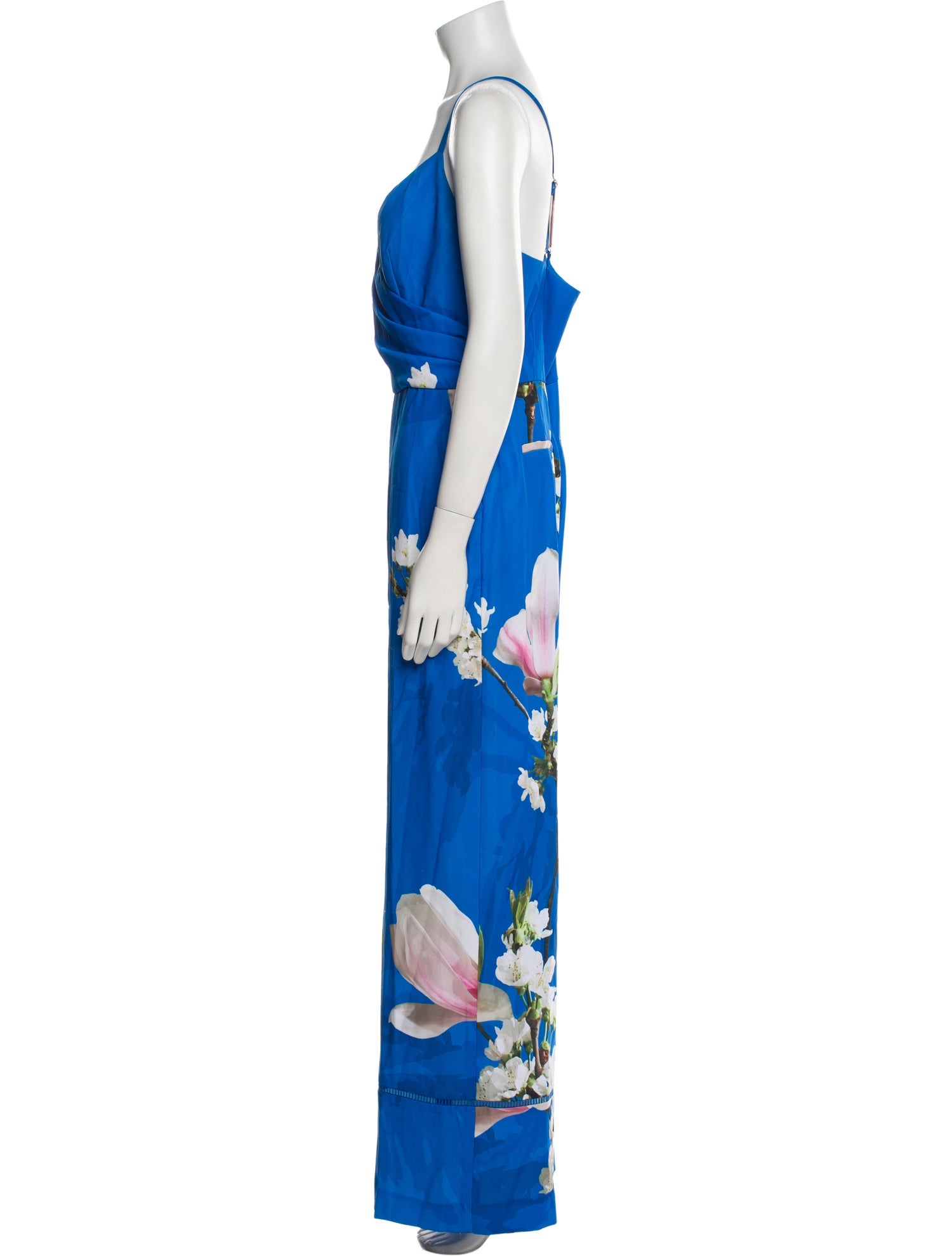 Ted Baker Floral Print V-Neck Jumpsuit