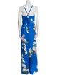 Ted Baker Floral Print V-Neck Jumpsuit