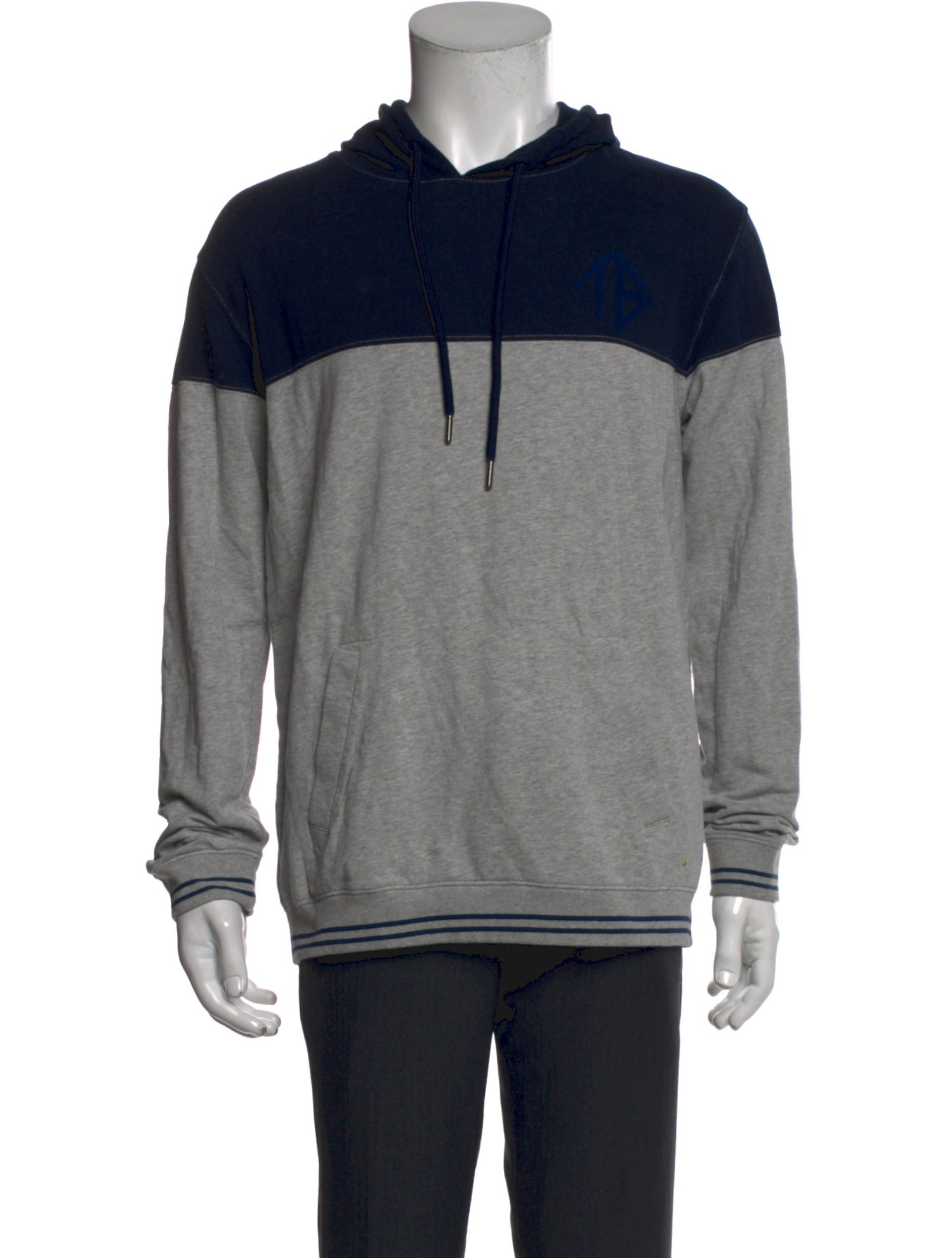 Ted Baker Colorblock Pattern Crew Neck Hoodie