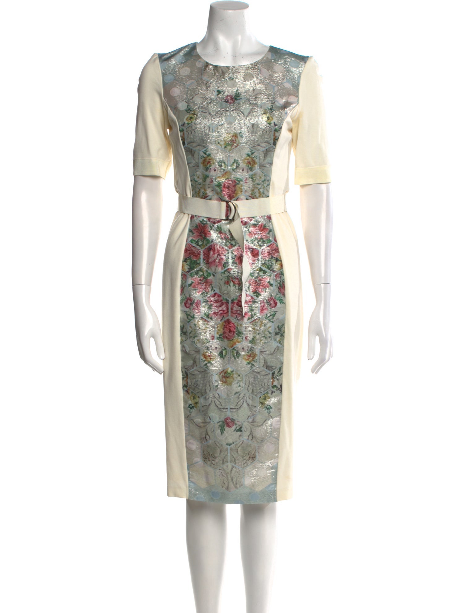 Ted Baker Floral Print Midi Length Dress