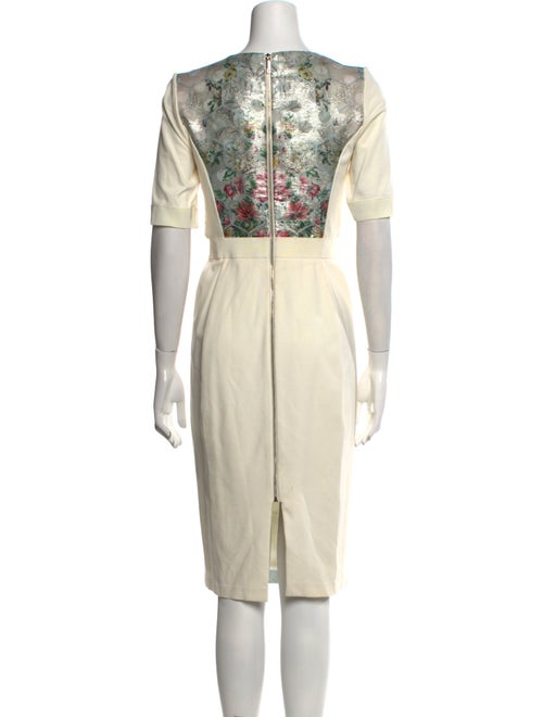 Ted Baker Floral Print Midi Length Dress