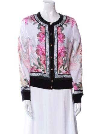 Ted Baker Floral Print Bomber Jacket