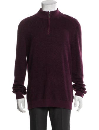 Ted Baker Mock Neck Long Sleeve Polo Sweater