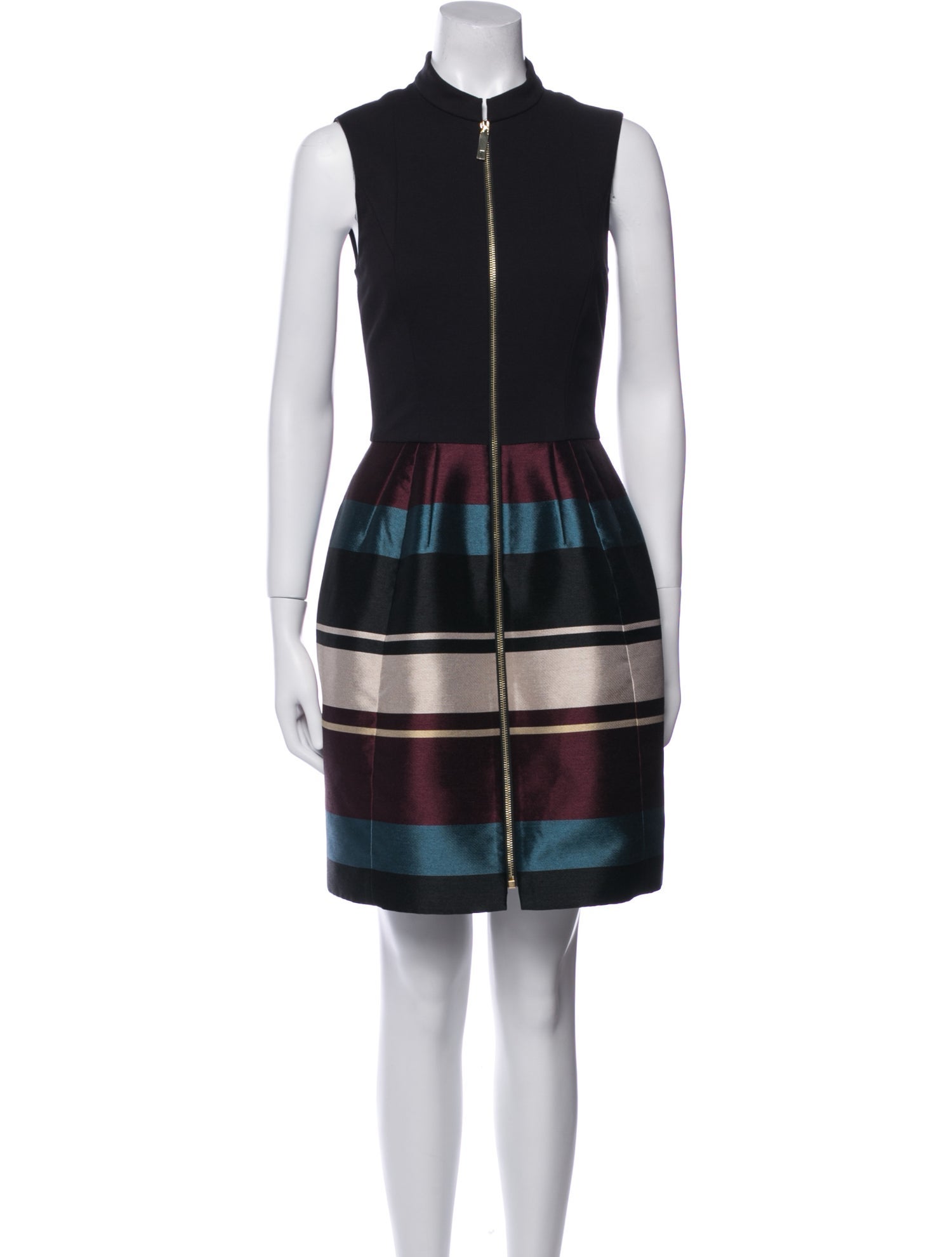 Ted Baker Colorblock Pattern Knee-Length Dress