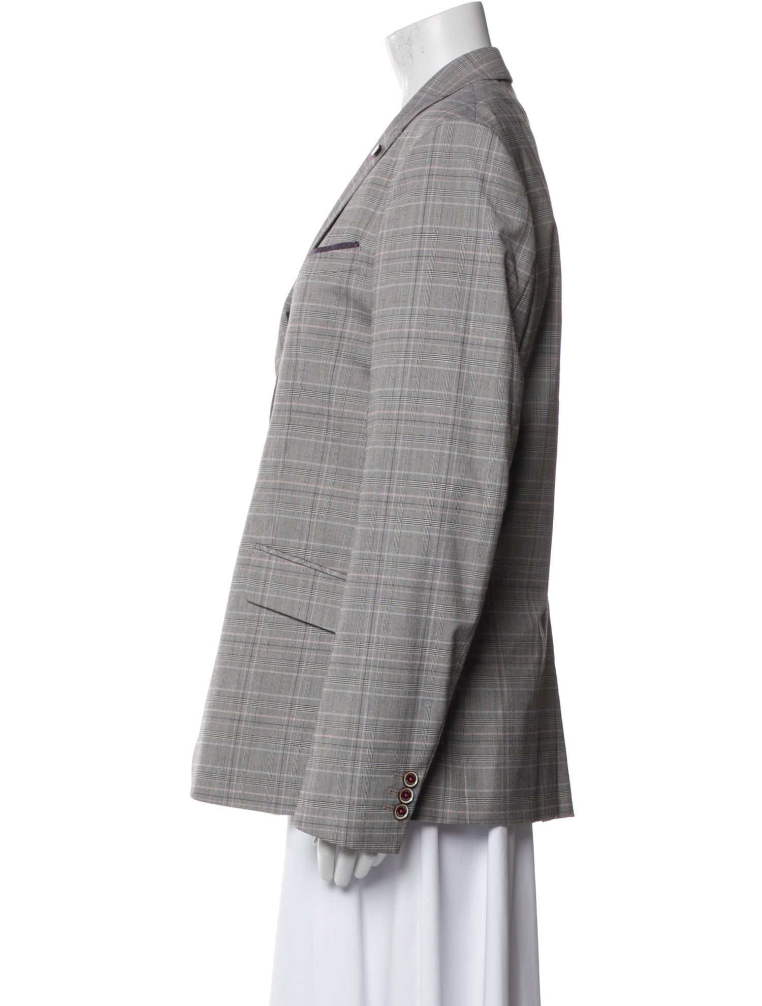 Ted Baker Plaid Print Blazer