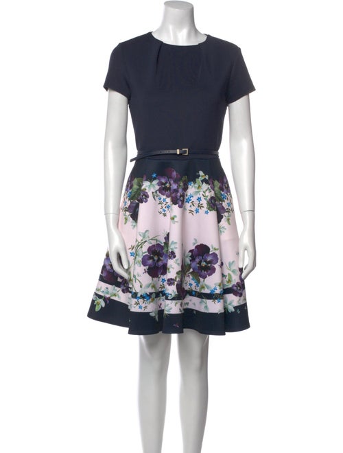 Ted Baker Floral Print Mini Dress
