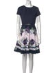 Ted Baker Floral Print Mini Dress