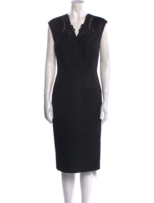 Ted Baker V-Neck Midi Length Dress