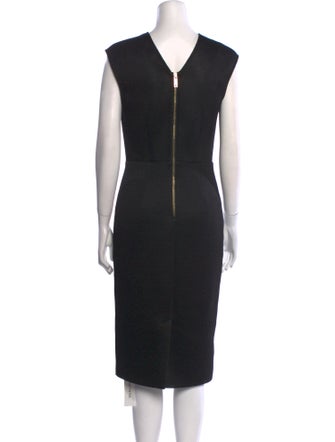 Ted Baker V-Neck Midi Length Dress