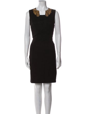 Ted Baker Square Neckline Knee-Length Dress