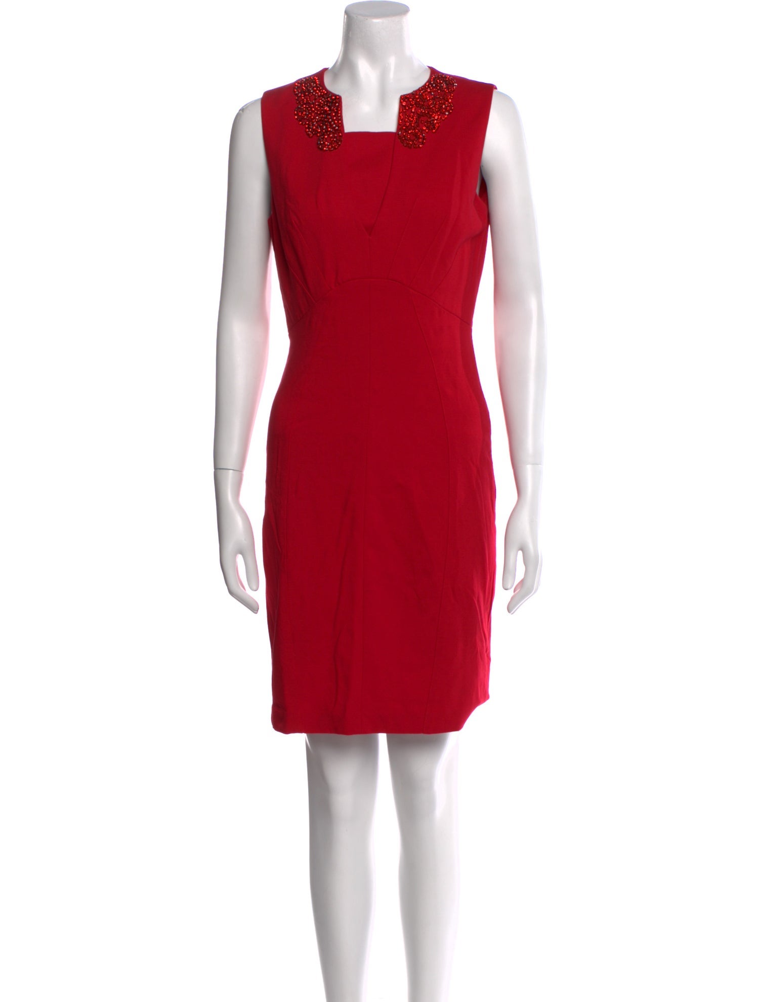 Ted Baker Square Neckline Knee-Length Dress